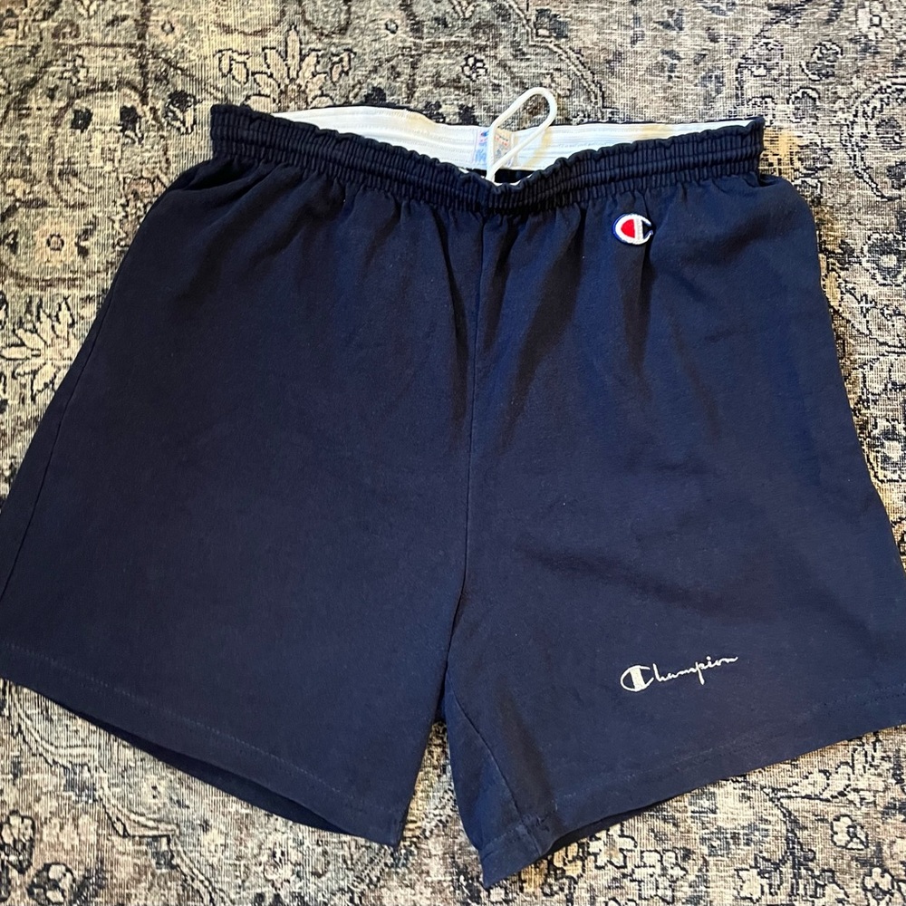 Champion Men's Vintage Navy Shorts